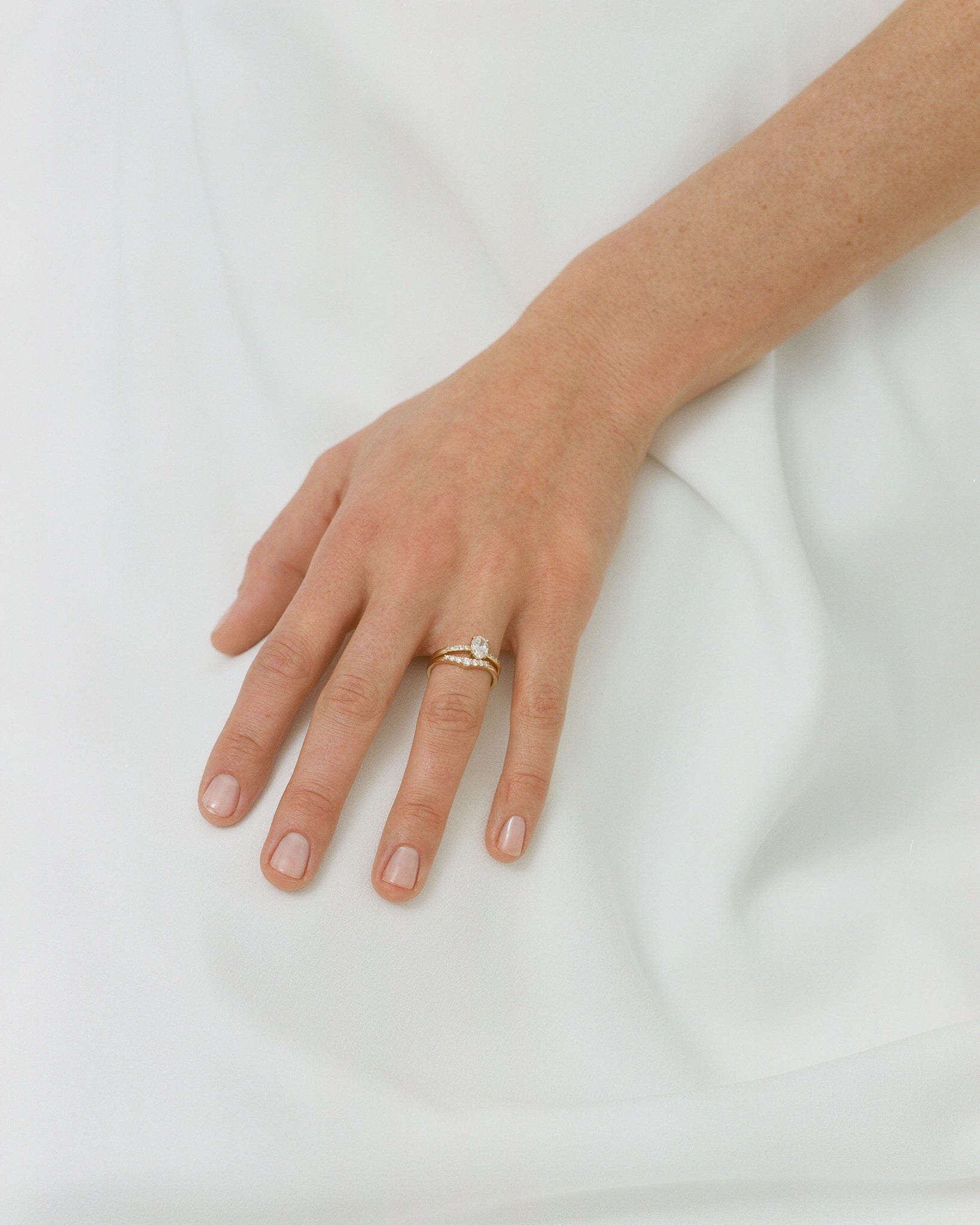 Wave Pavé Ring in 14k Fairmined Yellow Gold with Lab-grown Diamonds