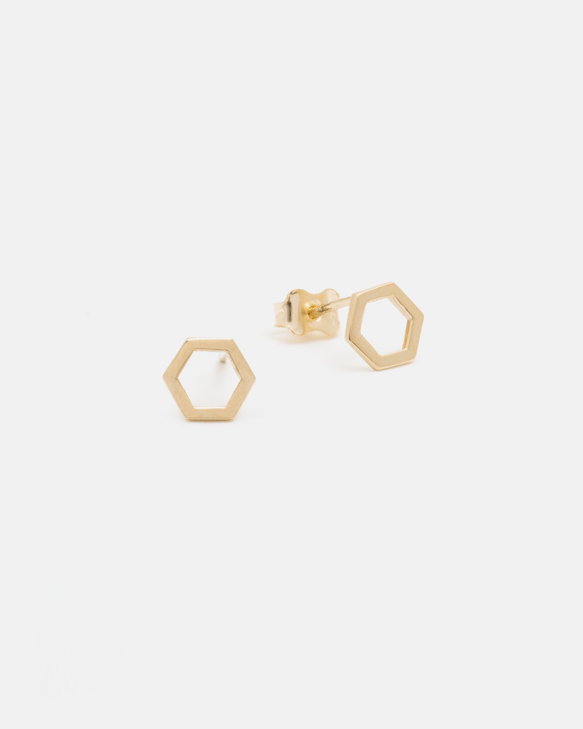 Geo 1  Earrings in 14k Gold