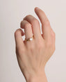 Thin Forge Band in 14k Fairmined Gold with 6mm Lab-Grown Diamond