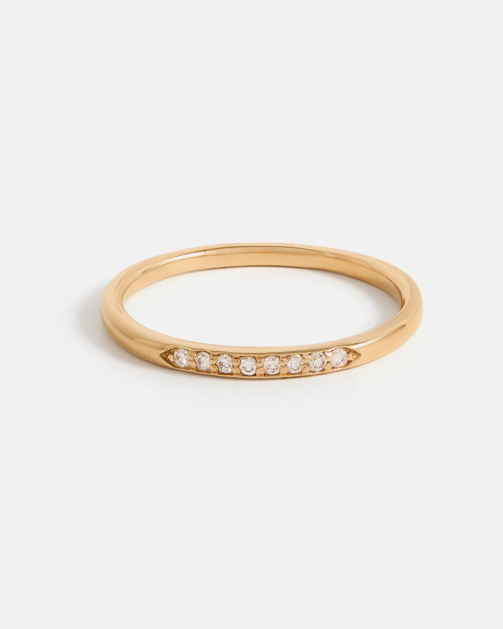 Stratura Wedding Ring in 14k Gold with lab grown diamonds