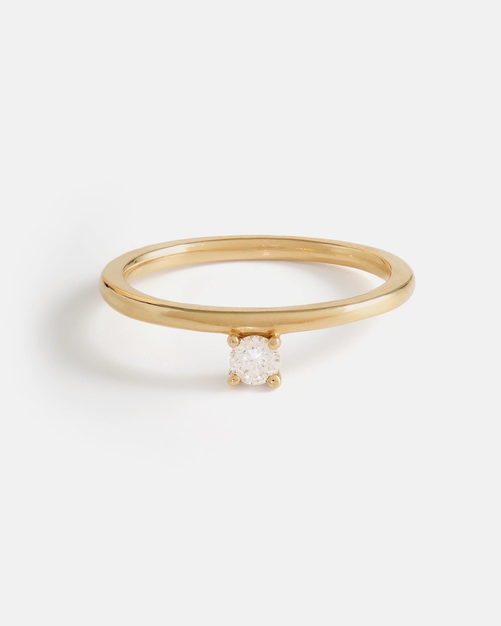 Bague solitaire Novella en Or Jaune 14k avec Pierre de Naissance Éthique