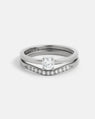 Alliance Vague Pavé en or 14 carats Fairmined avec diamants de laboratoire