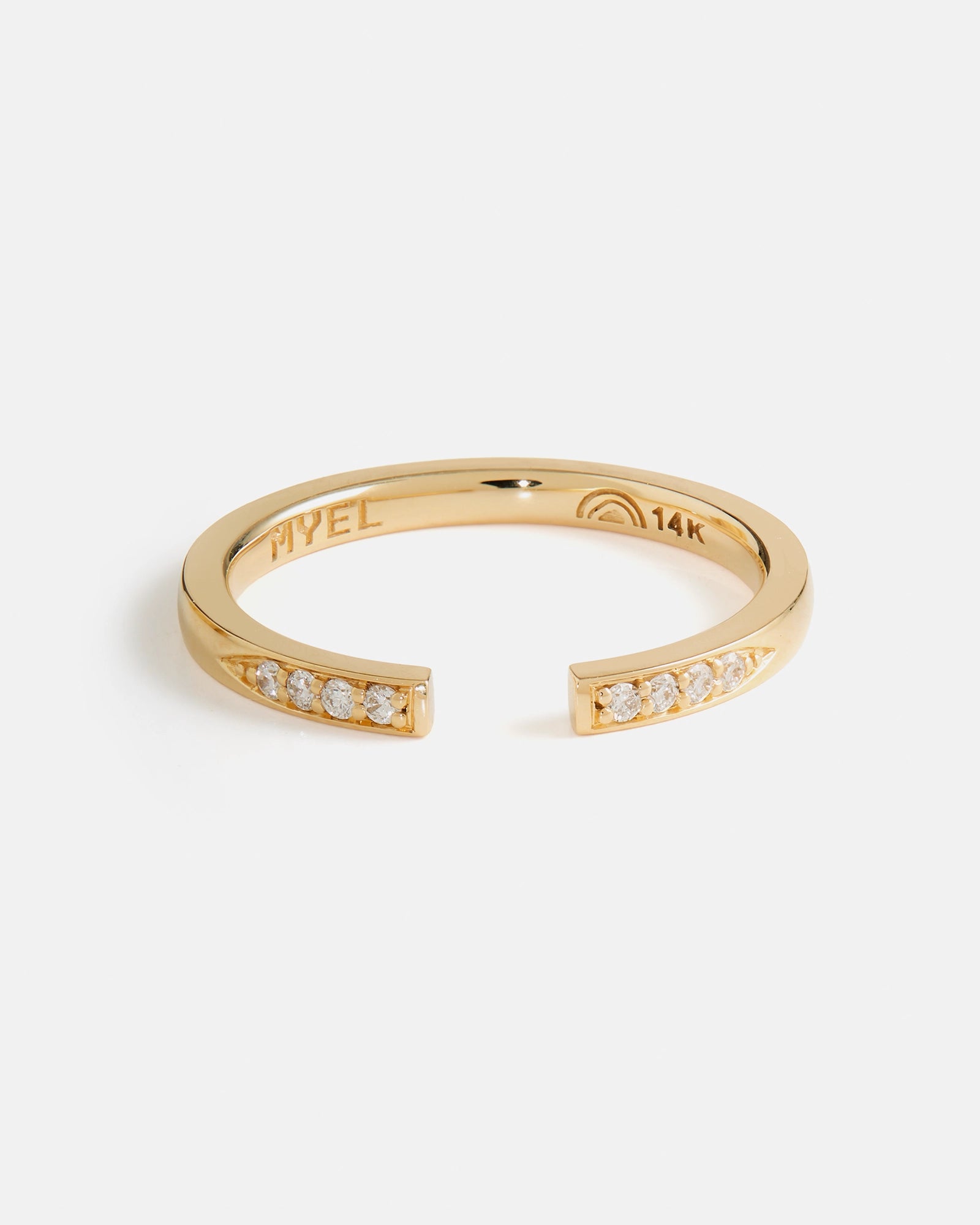 Alliance Open Ring with Diamonds in 14K Fairmined Gold