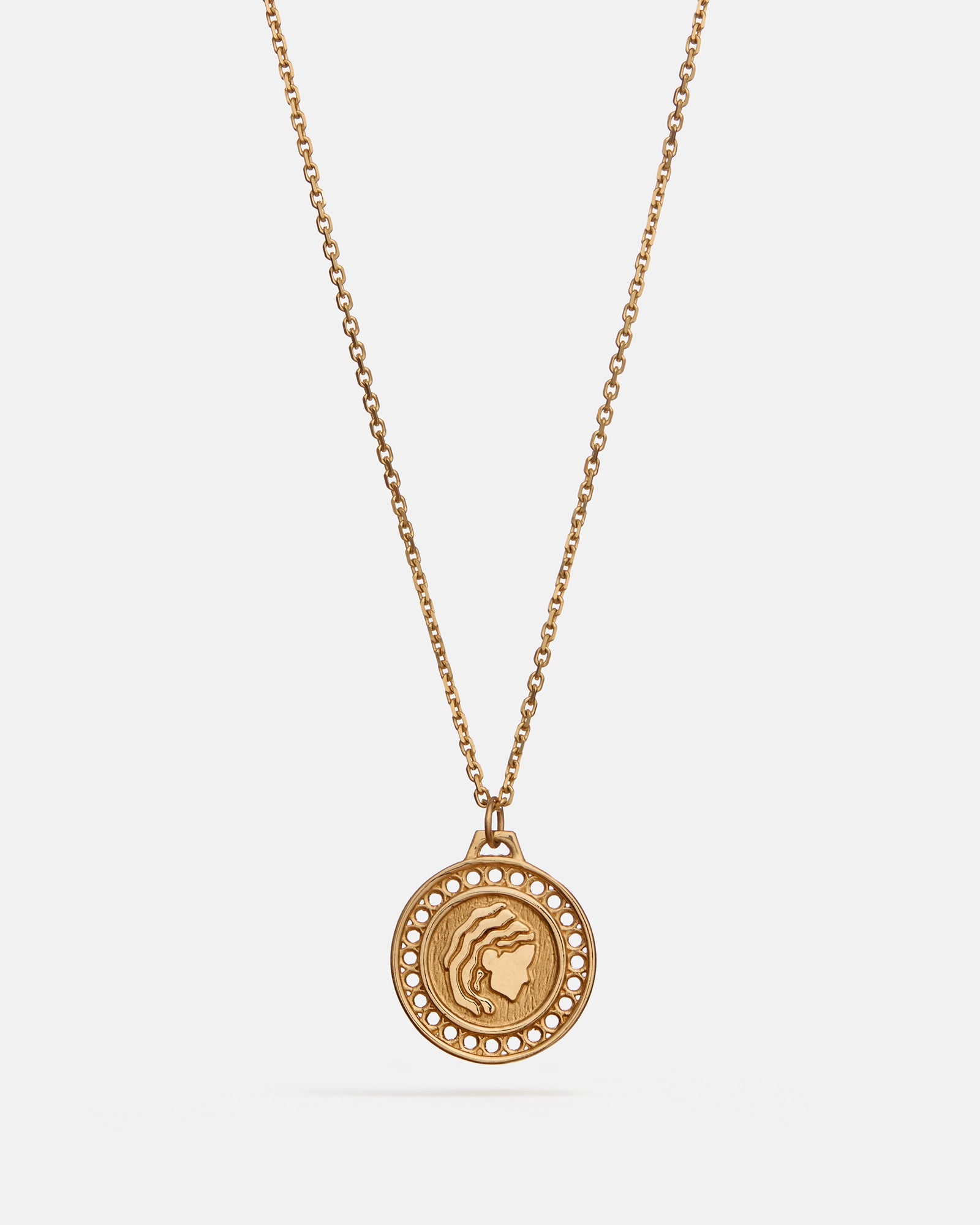 Zodiac Virgo Pendant in 14k Yellow Gold
