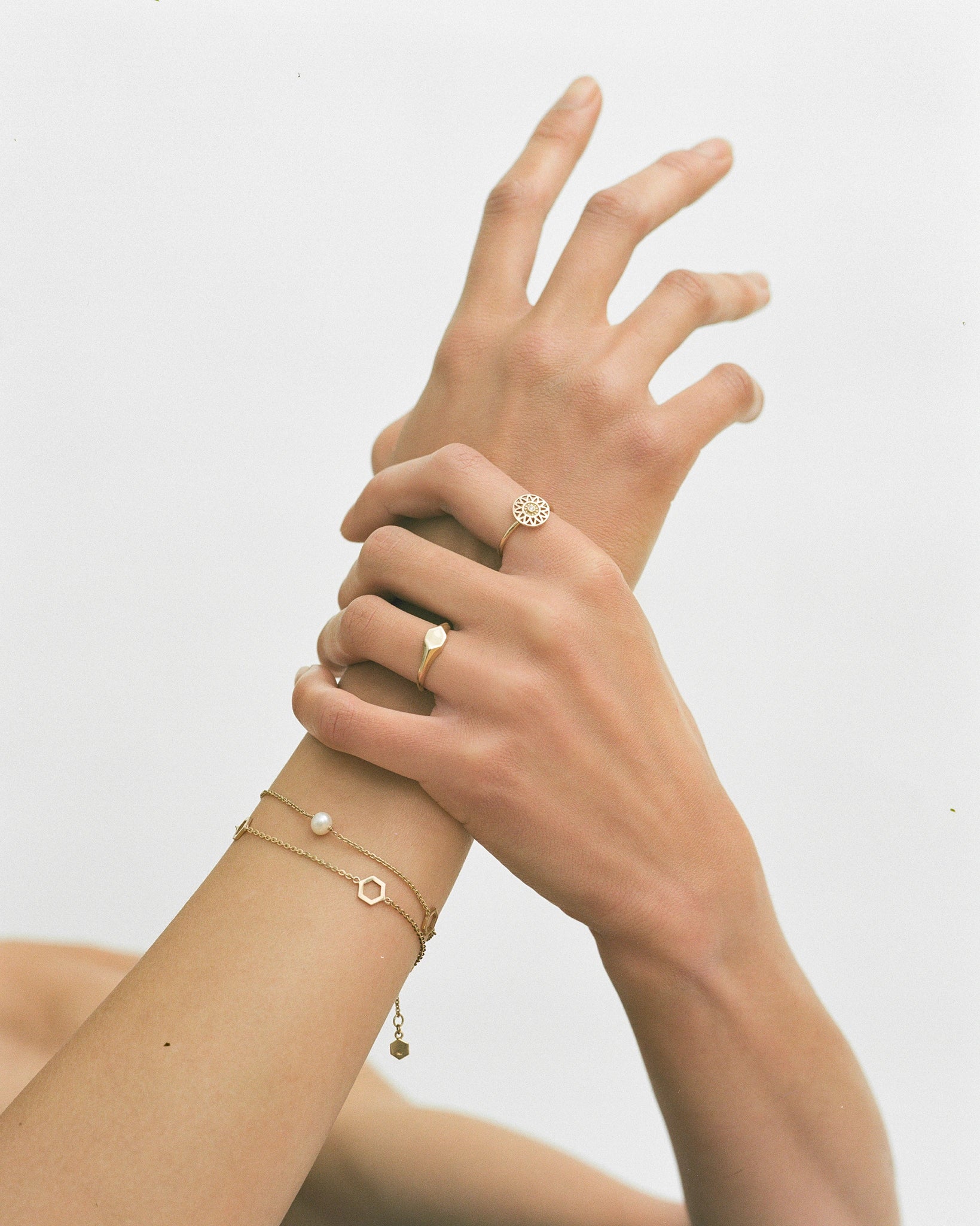 Bracelet Essaim en Or Blanc 14k