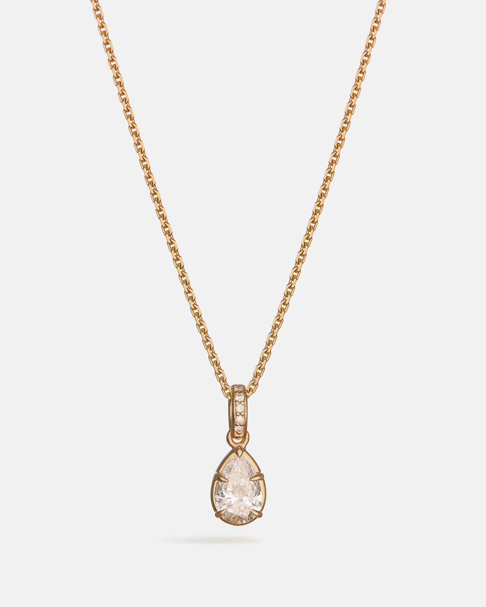 Pira Pendant in 14k Yellow Gold with Lab grown diamonds