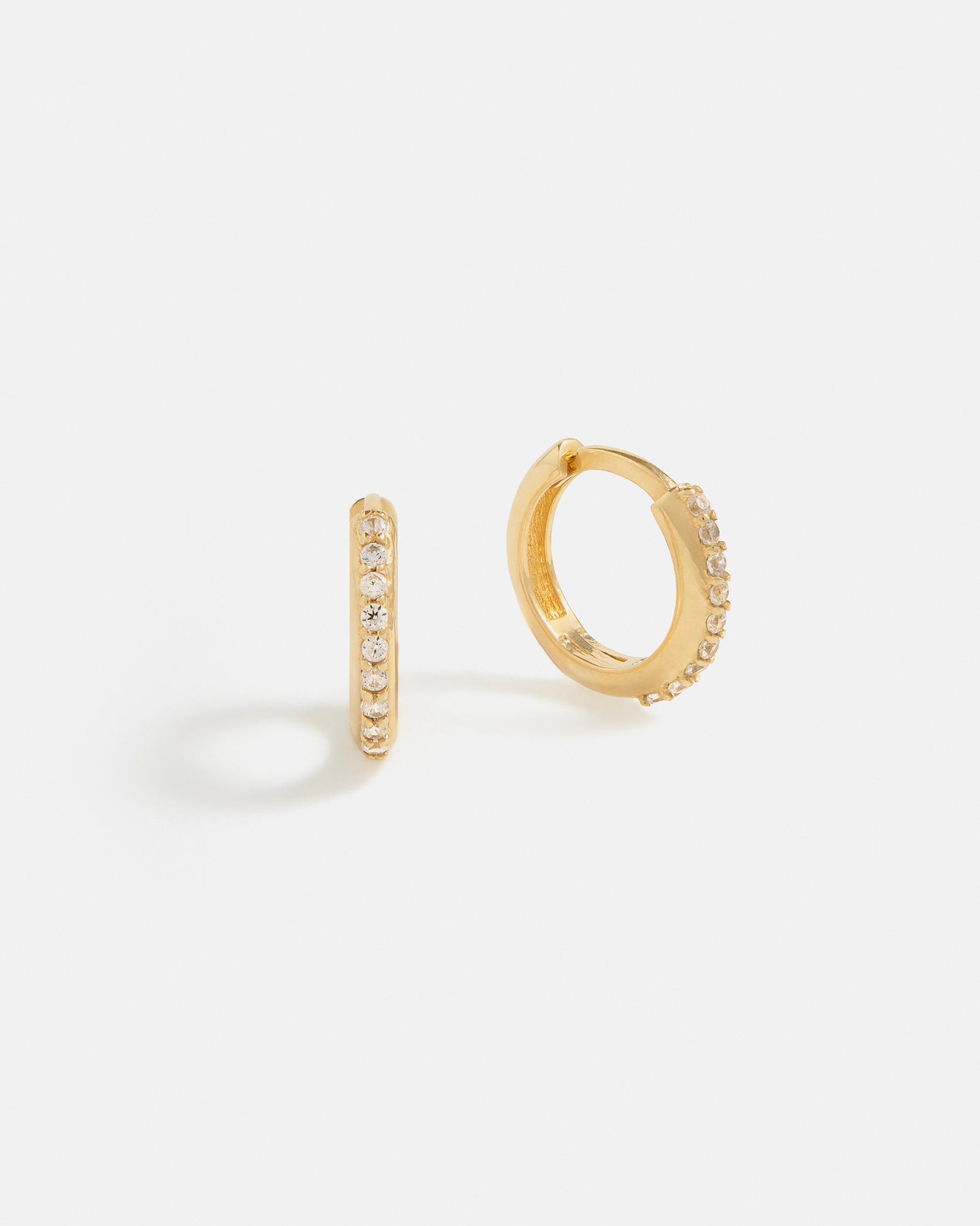 Baby Huggies in Gold with CZ