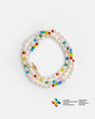 Bracelet Enroulé de Perles Confetti Arc-En-Ciel