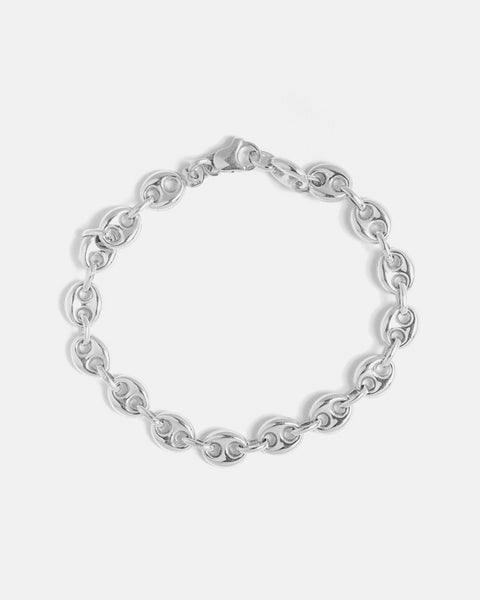 Coffee Bean Bracelet in Silver | MYEL Design