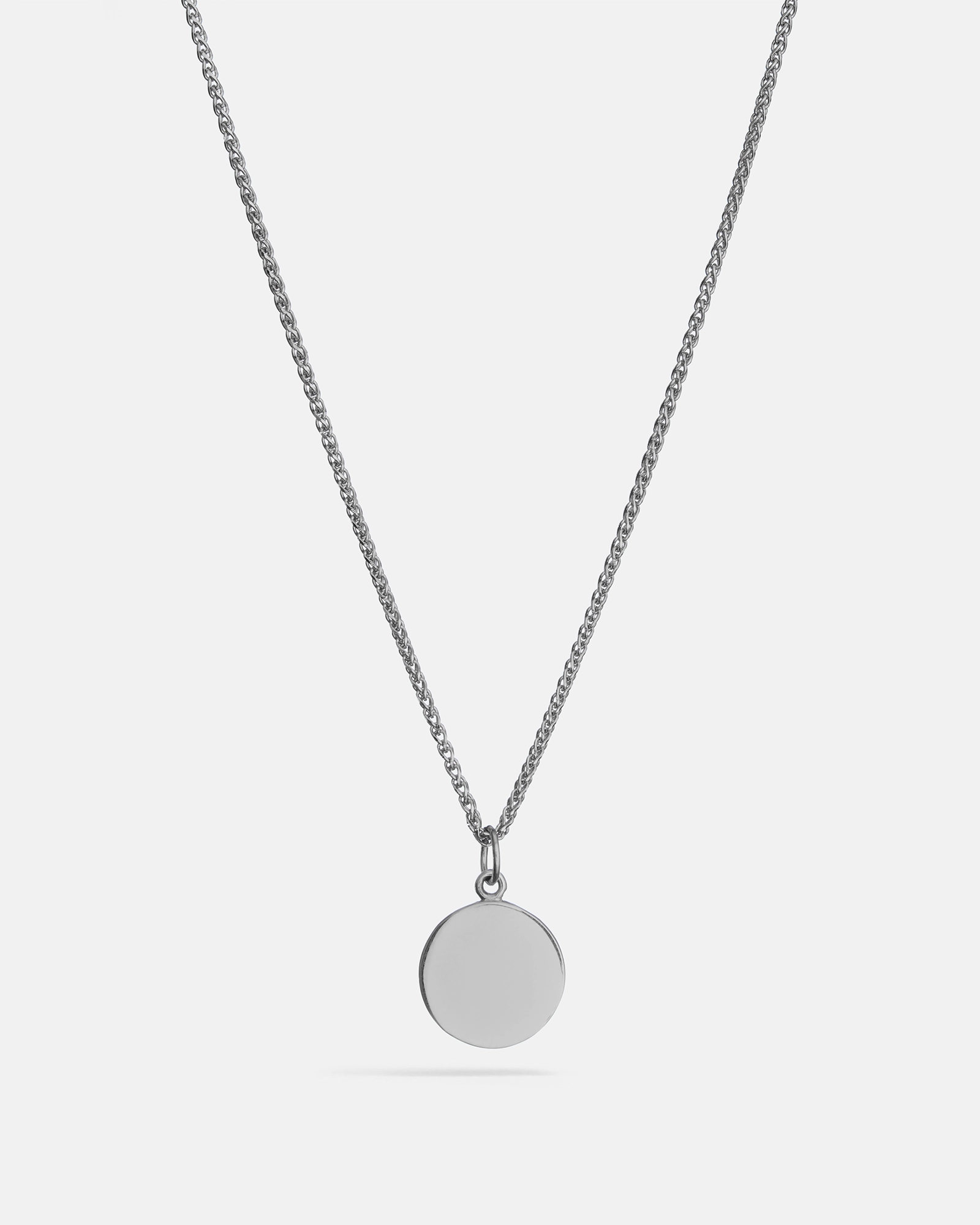 Pendentif Rond Memento en Argent