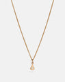 Water Drop Pendant in 14k Gold with Ethical Stone
