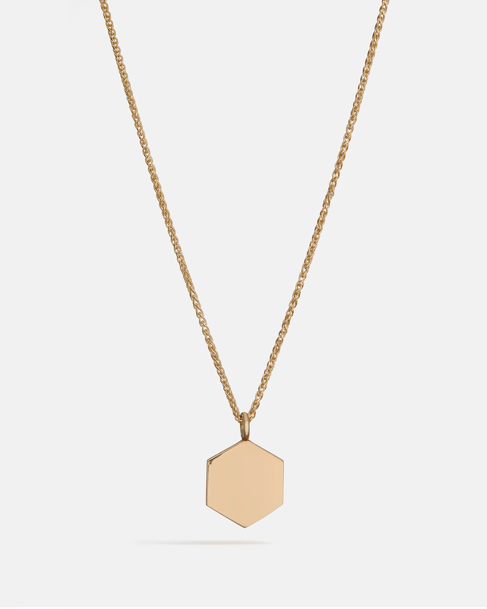 Pendentif Hexagonal Memento en Or 