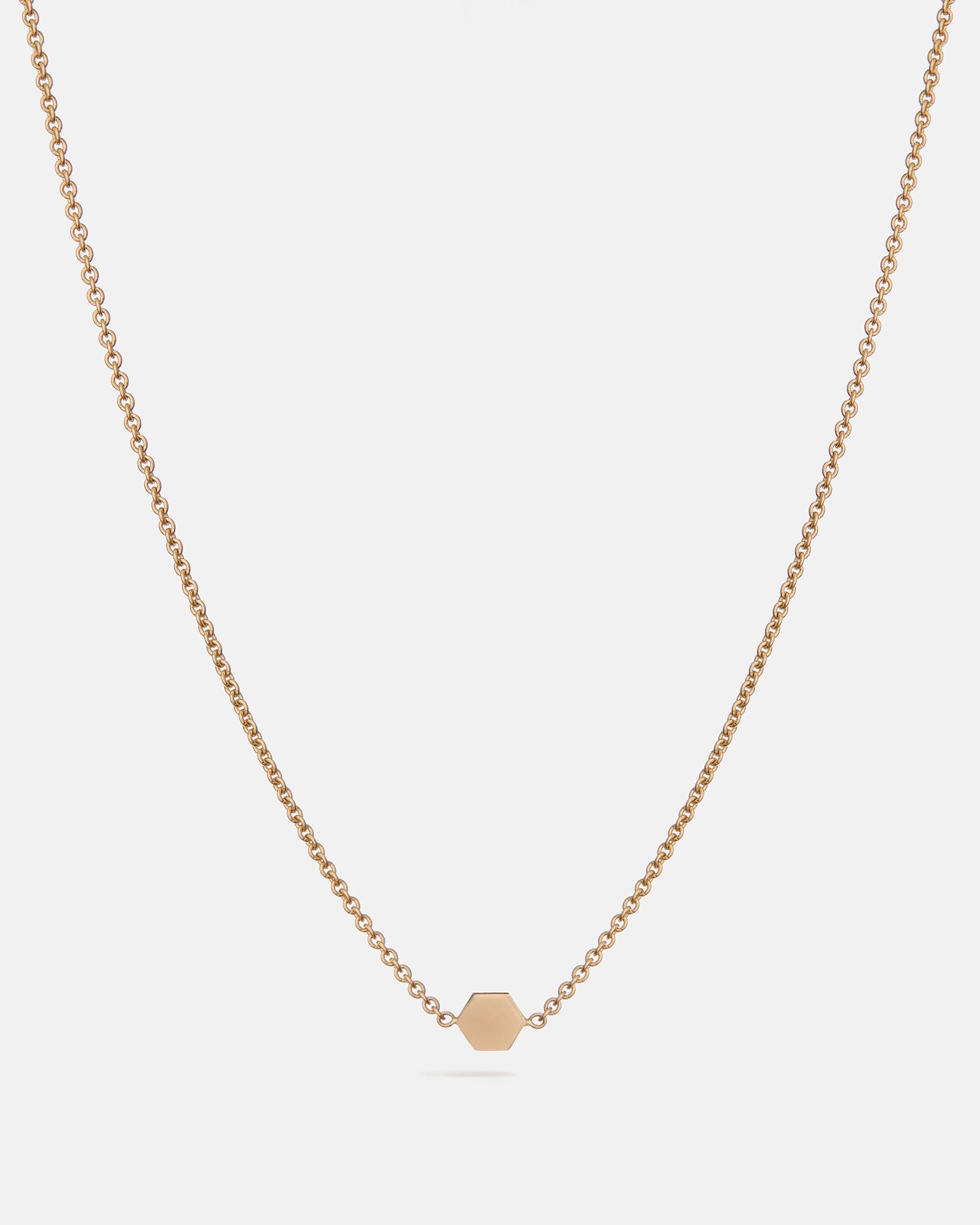 Geo 2 Necklace in 14k Gold
