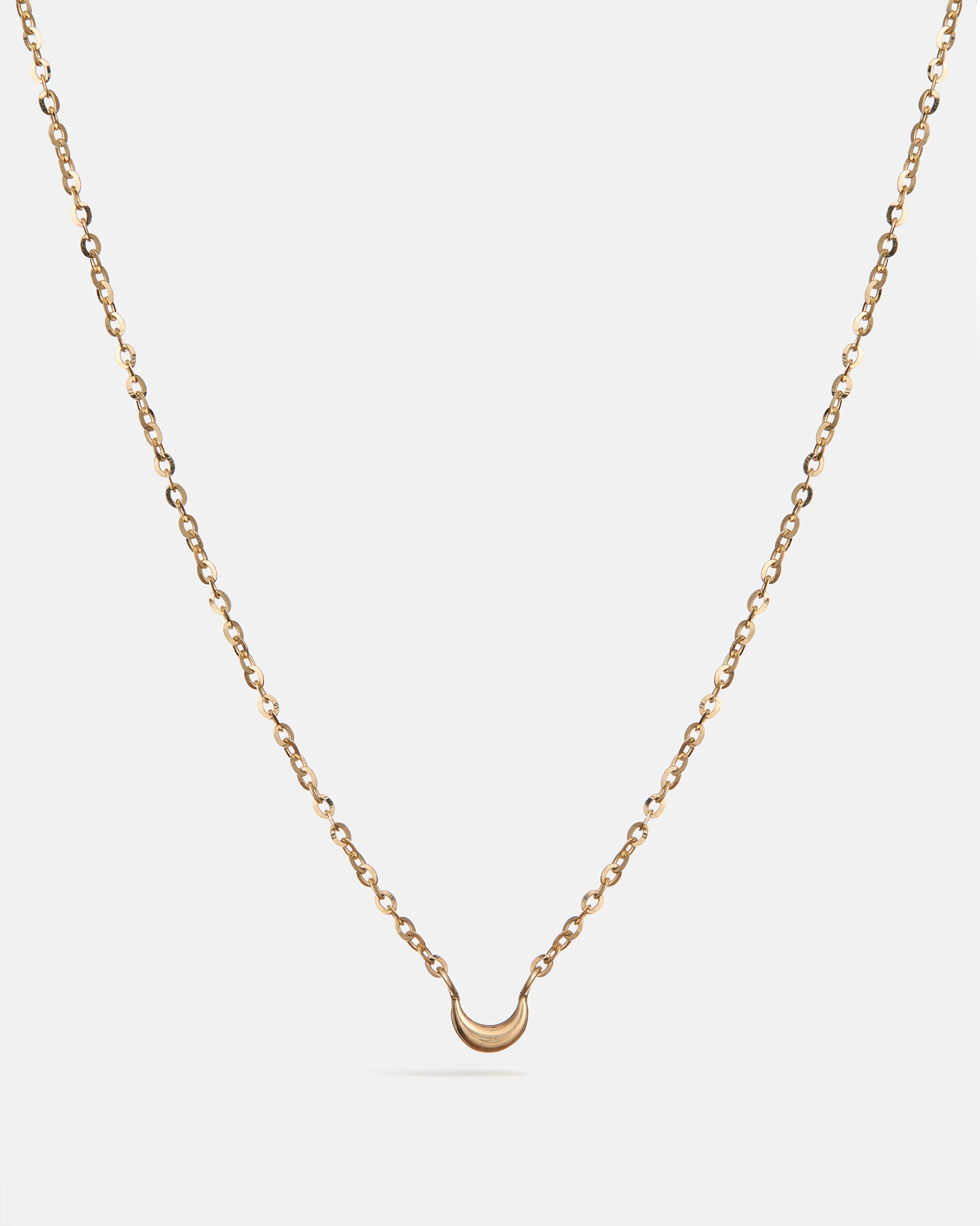 Mini Moon Necklace in Yellow Gold MYEL Design