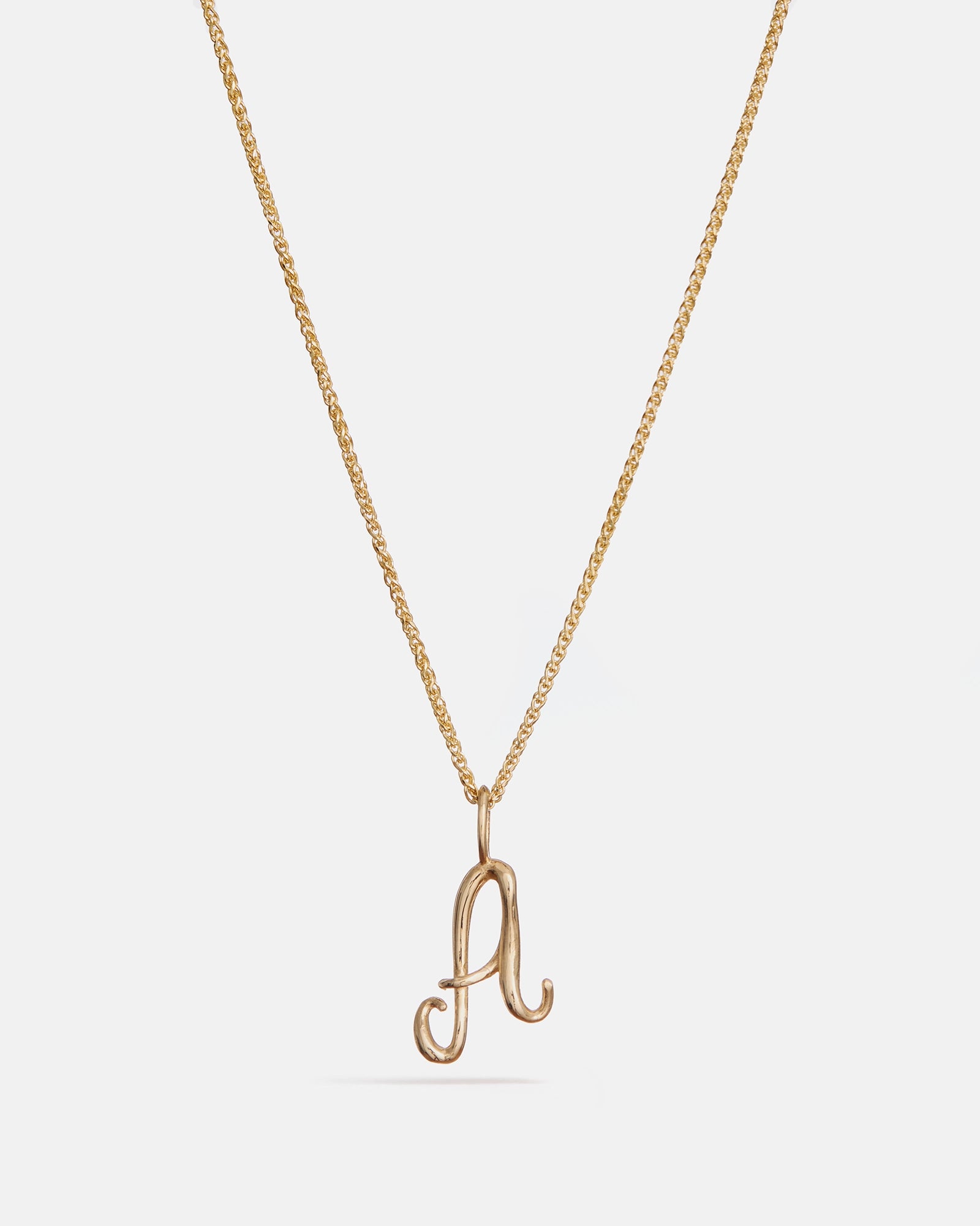 Alphabet Pendant in 14k Gold