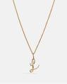 Alphabet Pendant in 14k Gold