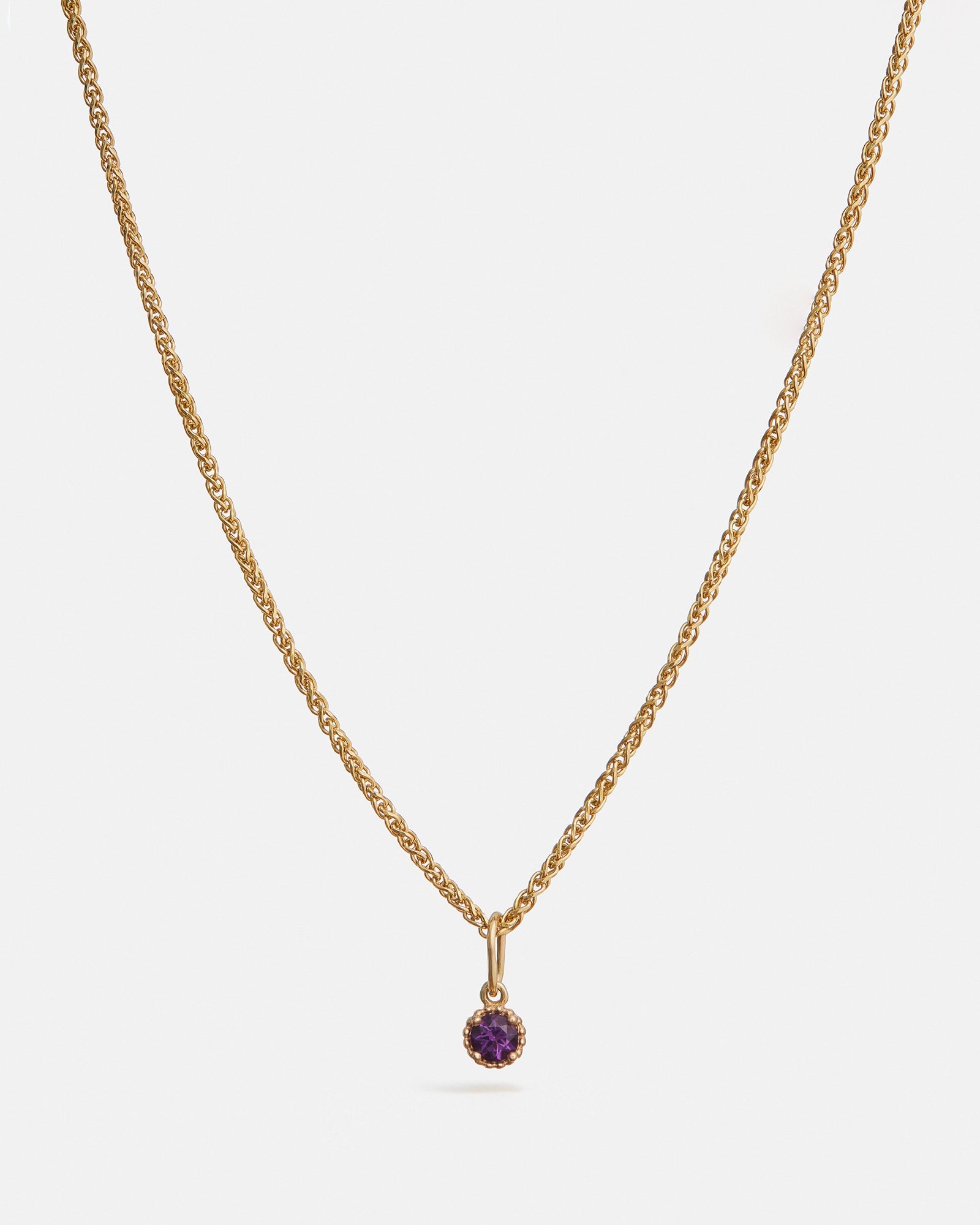 Pendentif Origines en Or Jaune 14k avec Pierre de Naissance Éthique