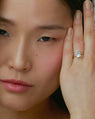 Cushion Petal Pavé Ring in 18K Fairmined Gold with Lab-grown Diamonds