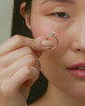 Cushion Petal Pavé Ring in 18K Fairmined Gold with Lab-grown Diamonds