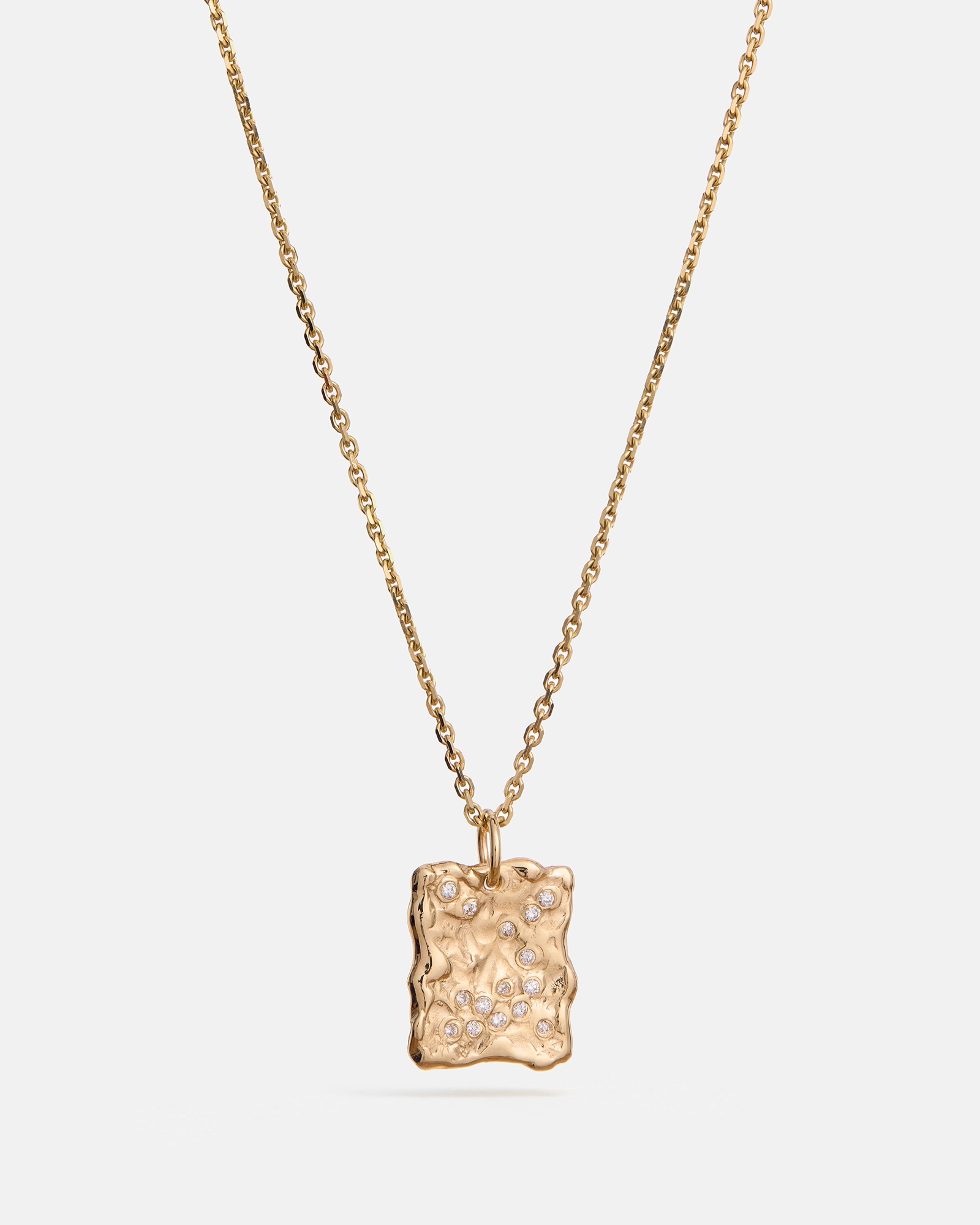 Constellation Forge Pendant in 14k Gold with lab grown Diamonds