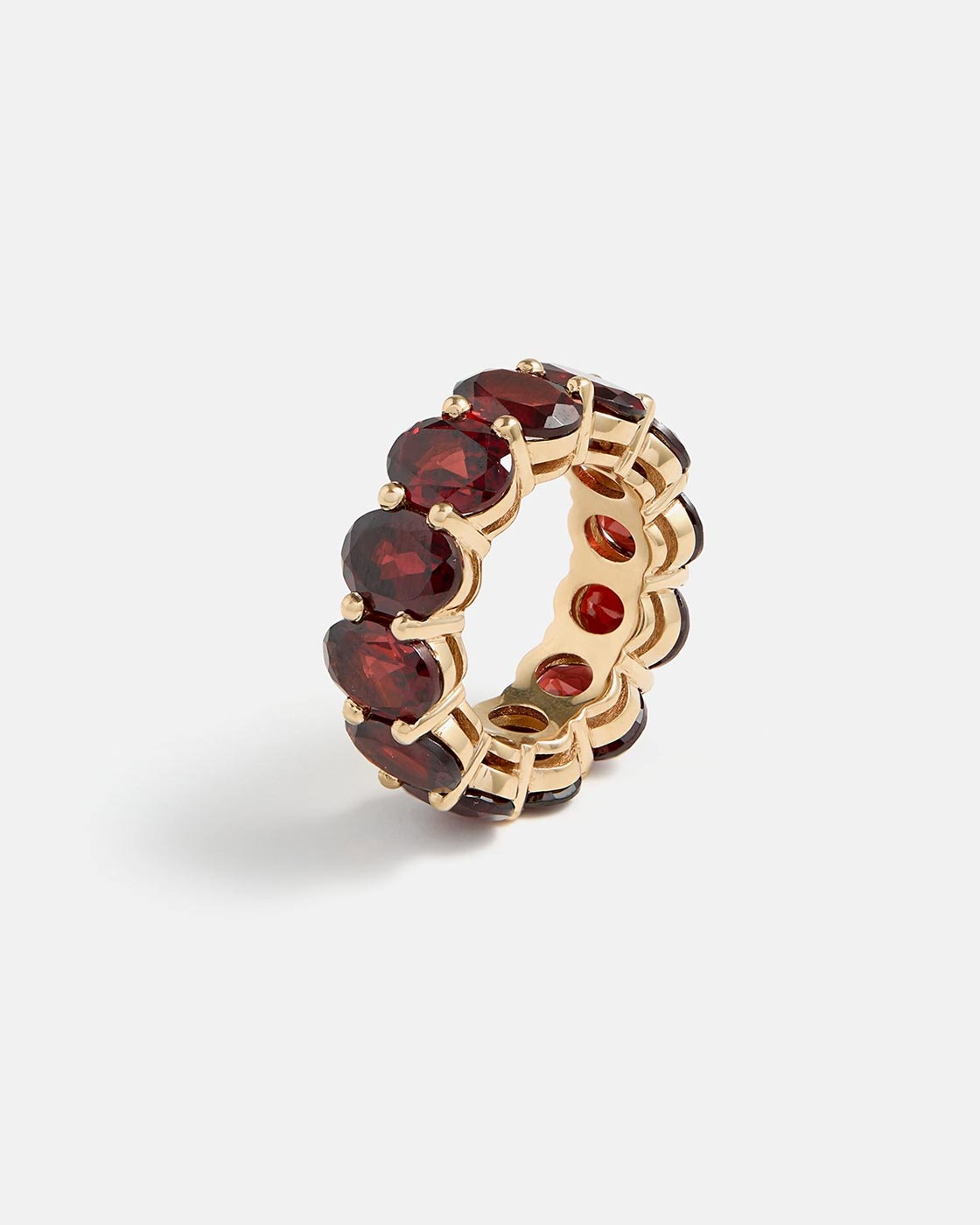 Nocta Ring in Yellow Gold with Garnets