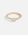 Origines Solitaire Ring and Stratura Band in Yellow Gold with Lab-Grown Diamonds