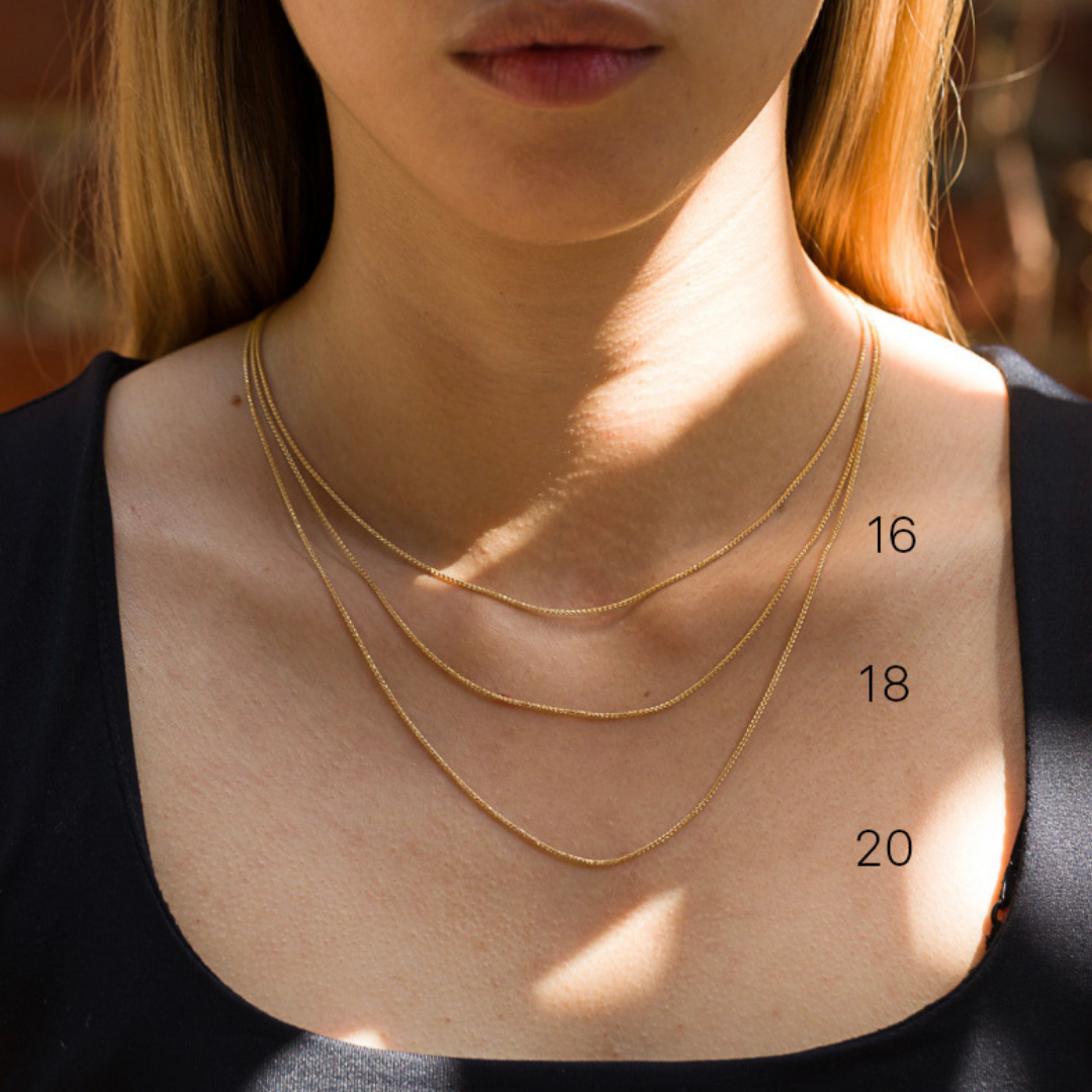Necklace's size chart