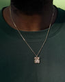 Pendentif Constellation Forge en Or Jaune 14k avec Diamants de Laboratoire