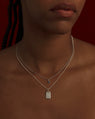 Tag Memento Pendant in Silver