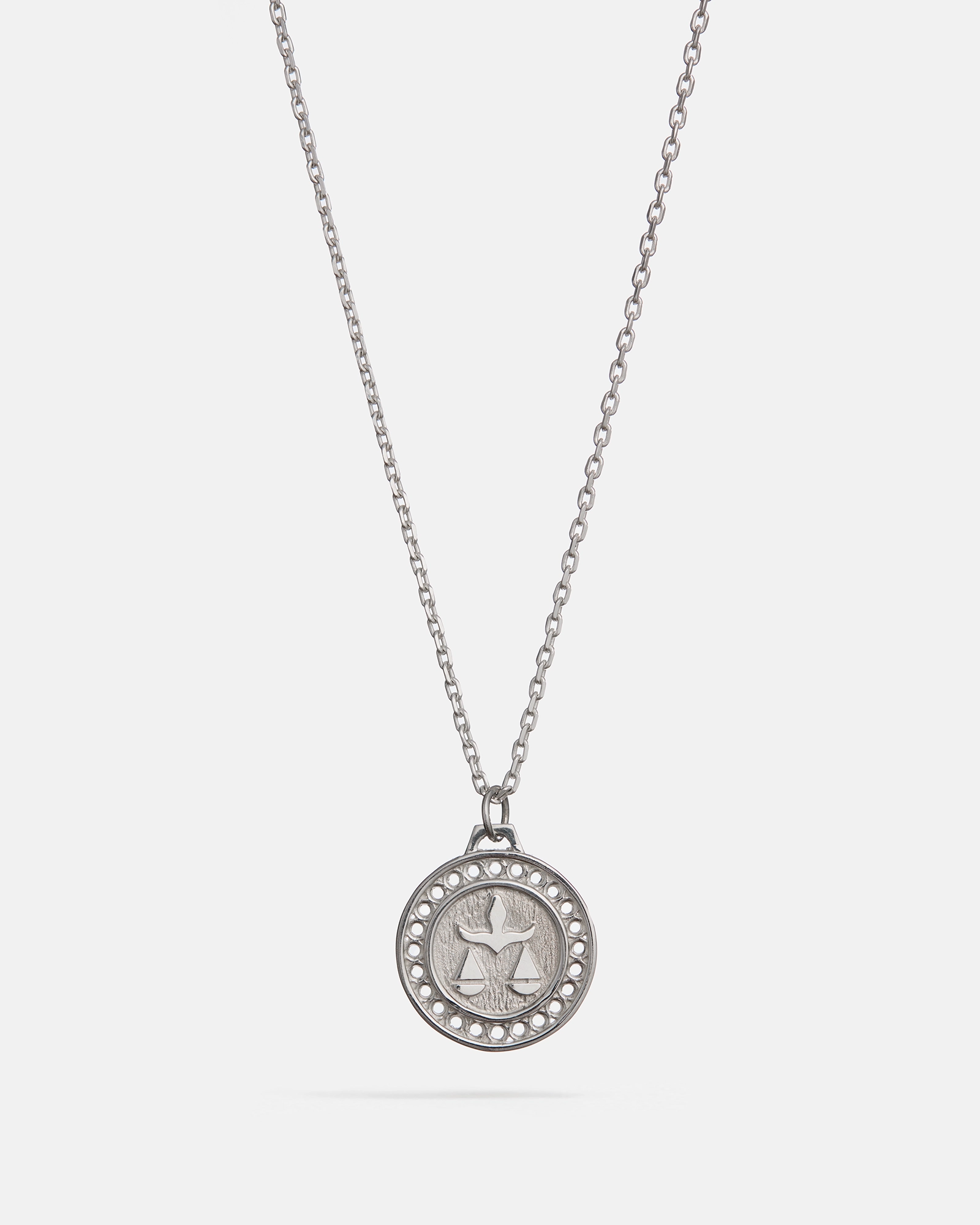 Zodiac Libra Pendant in Silver