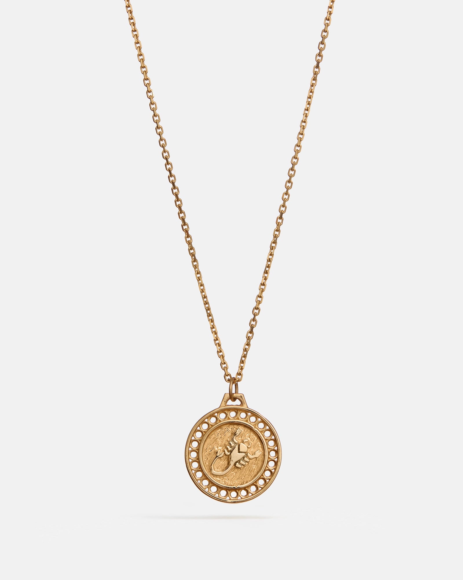 Zodiac Scorpio Pendant in 14k Yellow Gold