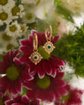 Talisman Pendants for Hoops in 14K Gold with Lab-grown Emeralds and Diamonds