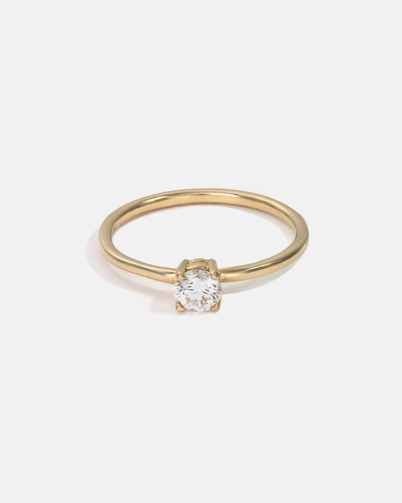 Solitaire Ring in Fairmined Gold with Diamond