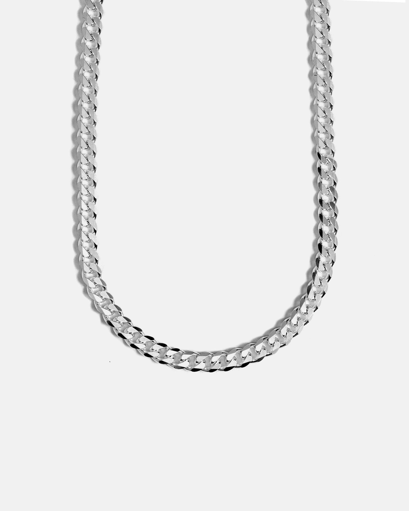 Large Curb Chain in Silver 5.5mm