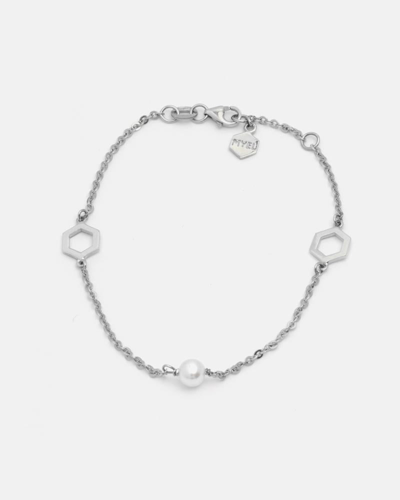 Essaim Pearl Bracelet in 14k White Gold