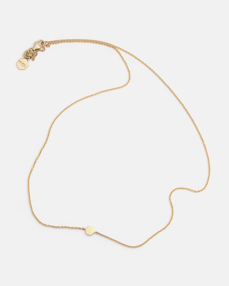 Geo 2 Necklace in Yellow Gold