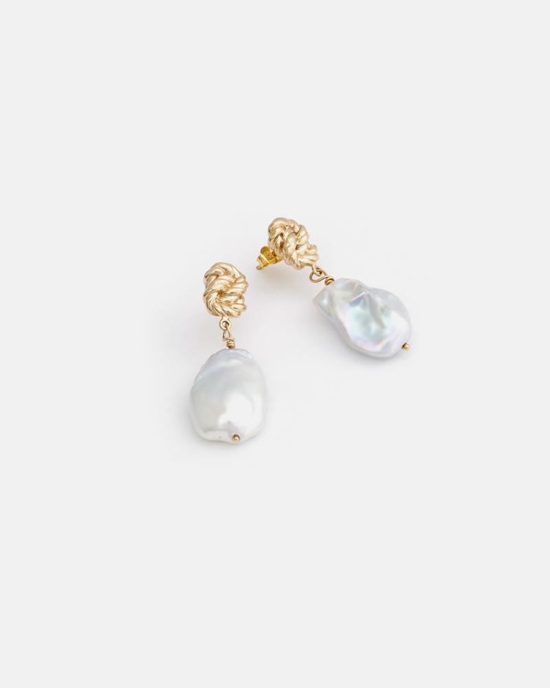 Boucles d'oreilles Nausicaa en Or Jaune 14k avec Perles