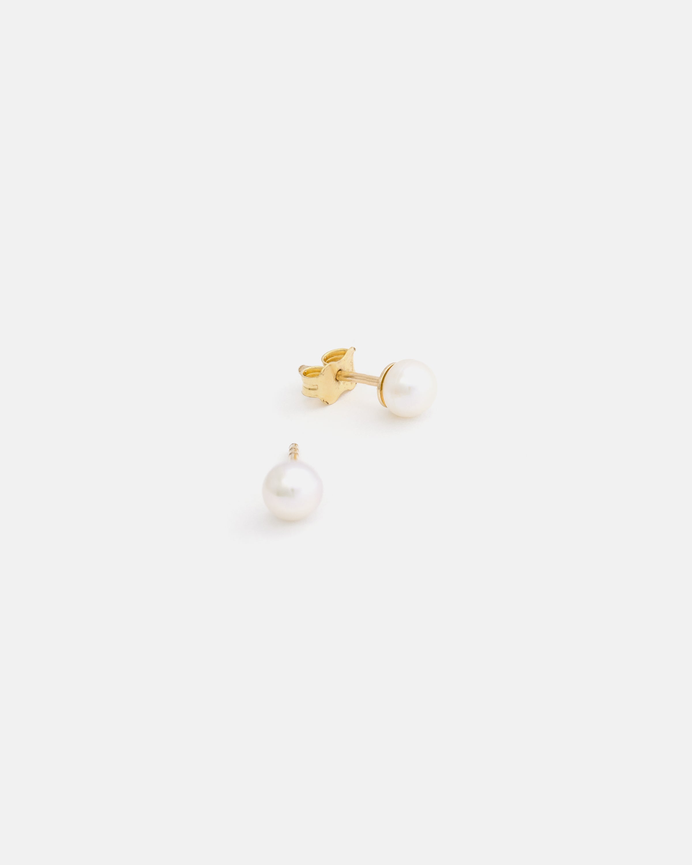 Boucles d'oreilles perle clous or - France Boucles d'oreilles perle clous or - France