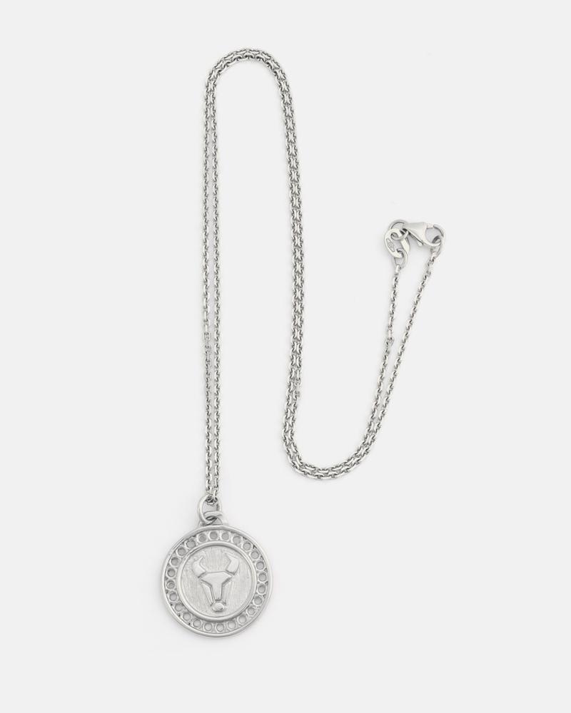 Zodiac Taurus Necklace in Silver