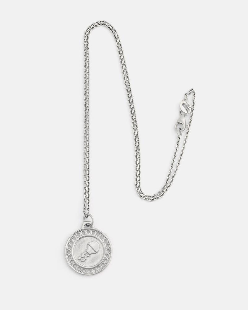 Sterling Silver Engraved Zodiac Necklace - Aquarius - The Perfect Keepsake  Gift
