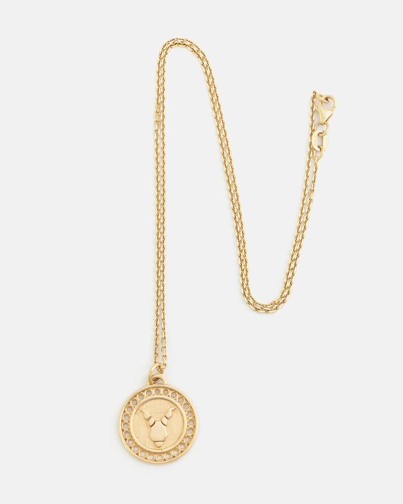 Zodiac Capricorn Necklace in Yellow Gold