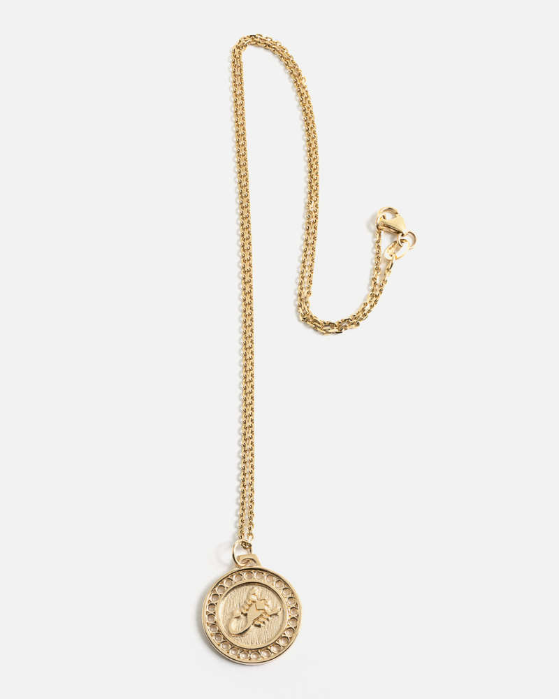 Zodiac Scorpio Pendant in 14k Yellow Gold