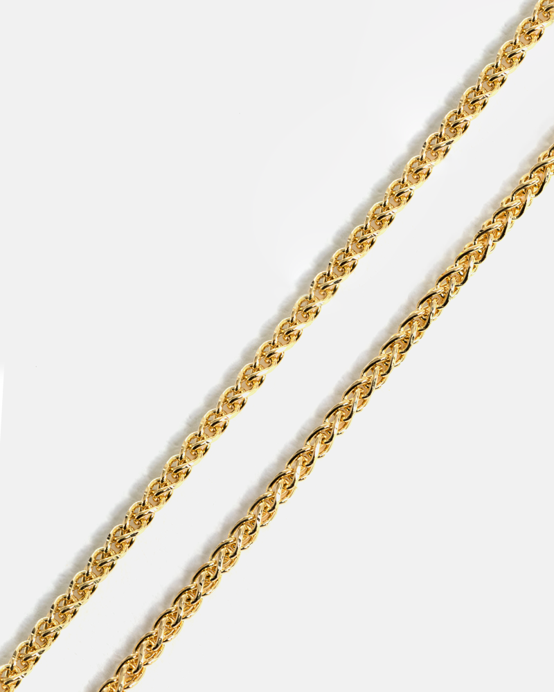 Wheat link sales gold chain