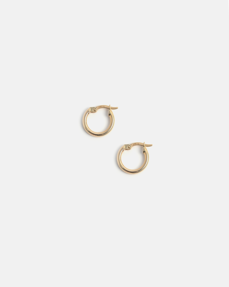 White gold baby hoop 2025 earrings