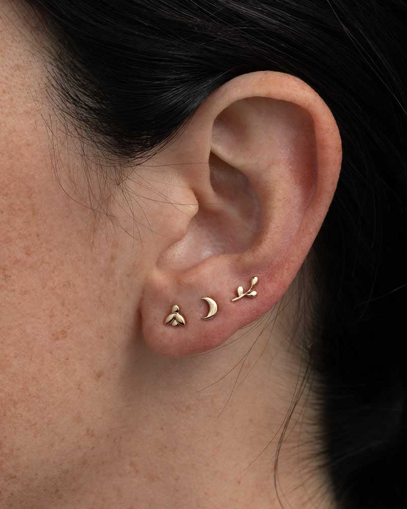 Single Mini Branch Earring in Gold