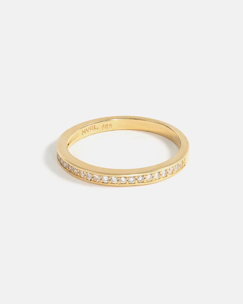 Pavé Ring in Gold with lab grown Diamonds