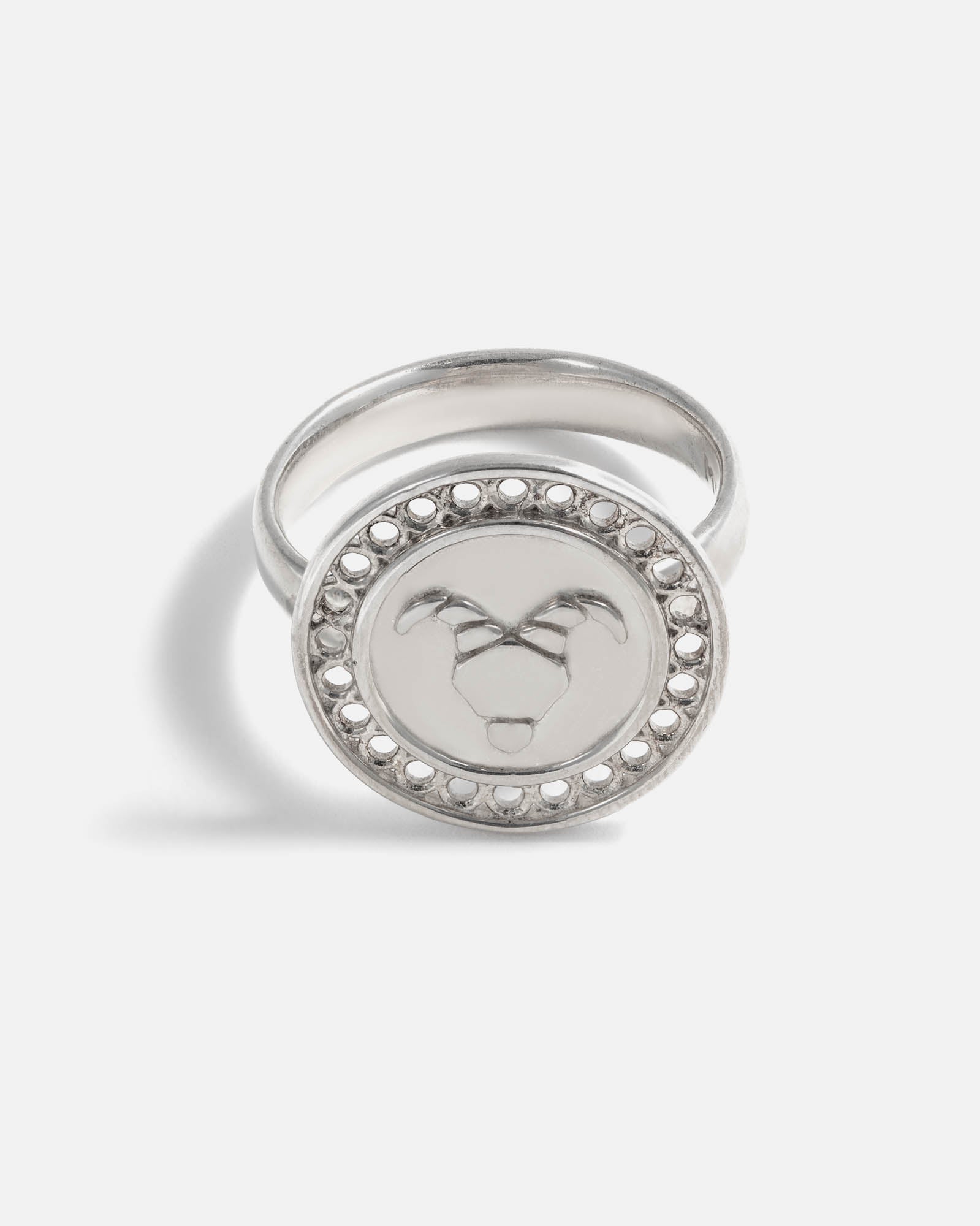 Libra Ring Silver Adjustable Zodiac Sign Ring - Eleganzia Jewelry