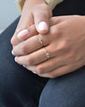 Branch fine ring in 10K Yellow Gold