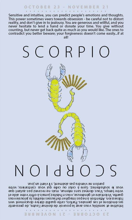 Bague Zodiaque Scorpion en Argent
